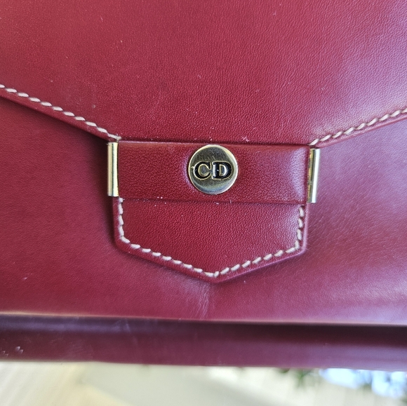 Christian Dior Red Wallet Authentic - Picture 2 of 11